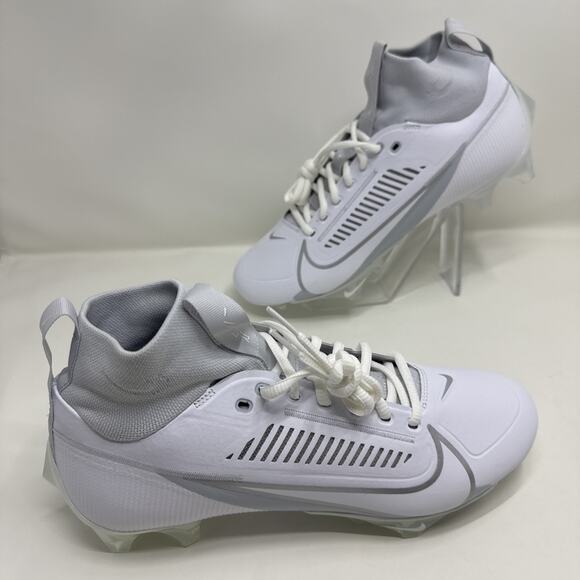 Nike Vapor Edge Pro 360 2 Football White Metallic Silver Men’s Sz 8.5 DA5456-100 main image 5